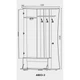 Прихожая с зеркалом Авео 2 /1200*380*210 из ДСП ламинированного цвет Венге темный + Дуб молочный Everest - изображение 3