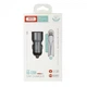 Автомобильное зарядное устройство XO TZ09 Car Charger Set Lighting Gray (6920680873517) - изображение 2