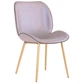 Стул обеденный Doris gold/PU creamy white 840*480*600 Сталь/Кожзаменитель, цвет золото/кремовый AMF - изображение 2