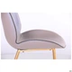 Стул обеденный Doris gold/PU creamy white 840*480*600 Сталь/Кожзаменитель, цвет золото/кремовый AMF - изображение 5