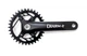 Шатун PROWHEEL CHARM-34T, L175мм. под квадрат черный (CHW-243) - изображение 2