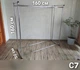 Стойка 160*160*50 см для одежды двойная напольная металлическая (58009281) - изображение 2