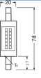 Лампа светодиодная 7W 220V 806lm 2700K R7s 20х78mm кукуруза [4058075432710] OSRAM LED SLIM LINE R7S - изображение 2
