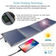 Сонячний зарядний пристрій Choetech 14W Foldable Solar charger Panel (SC004) - зображення 3