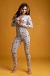 Пижама женская SweetJama Desire с карманом на попе Коты в чашках XS - изображение 1