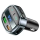 Автомобильный FM-трансмиттер модулятор Hoco E70 (PD 30W, Type-C, USB, Bluetooth 5.0, быстрая зарядка) - Черный - изображение 1