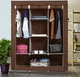 Складной каркасный тканевый шкаф Storage Wardrobe 88130, шкаф на три секции 130*45*175 - изображение 4