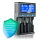 Универсальное ЗУ everActive UC4200, 4+2 каналов, Ni-Mh/Li-ion(4.2/4.35)/LFP/Крона, 220/12V, LED, Test, Box - зображення 8