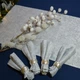 Подарочный набор дорожка на стол 40 х 160 см + 6 салфеток Time Textile GARLAND SILVER (TT161322-pn) - изображение 3