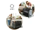 Кровать-манеж 4 в 1 Sofi Plus Grey, Kinderkraft (серый) - изображение 6