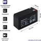 Akumulator Qoltec AGM 12V-9Ah max. 135A (53031) - obraz 3