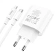 Сетевое зарядное устройство HOCO C94A Type-C, 20W, 3A, QC/PD с Lightning кабелем и быстрой зарядкой white - изображение 5