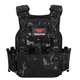 Плитоноска Yakeda VTS-6026 Cordura 1000D BLACK-MULTICAM Розвантажувальний жилет тактичний Швидкознімна - изображение 1