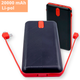 Повербанк Power Bank Sword SW-20PO3 20000 mAh Micro USB / Lightning / Type-C чорно-червоний (24409-SW20PO3_1091) - зображення 2
