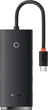 USB-хаб Baseus Lite Series 4-Port Type-C HUB Adapter Type-C to USB 3.0*4 25cm WKQX030301 Black - изображение 2
