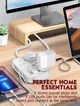 Сетевой удлинитель фильтр LDNIO SCW3451 |WiFi Управление, 2500W, 2M, 3 розетки, 3USB/1Type-C, QC/PD, 3A/30W| White - изображение 5
