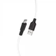 Кабель HOCO Micro USB Silicone X21 Plus 100 см 2.4A black-white - изображение 1