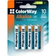 Батарейка ColorWay AA LR6 Alkaline Power (щелочные) *4 blister (CW-BALR06-4BL) - изображение 1
