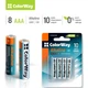 Батарейка ColorWay AAA LR03 Alkaline Power (щелочные) * 8 blister (CW-BALR03-8BL) - изображение 2
