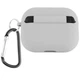 Силиконовый футляр с микрофиброй для наушников Airpods Pro 2 / Pro Серый / Stone - изображение 2