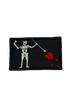 Шеврон на липучке Blackbeard Flag Pirate Patch Эдвард Тич 8см х 5см черный (12099) - изображение 1