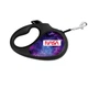 Повідець-рулетка для собак WAUDOG R-leash малюнок NASA21 M до 25 кг 5 м світловідбиваюча стрічка чорний - изображение 1