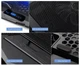 Подставка для ноутбука охлаждающая Laptop S18 с подсветкой, 4 охлаждающих вентилятора, до 17 диагонали - изображение 5