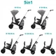 Трехколесный велосипед Kinderkraft Easytwist Platinum Grey - изображение 5