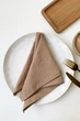 Салфетки из хлопка TouchableLinen 1 шт Коричнево золотой Хлопковые салфетки для сервировки стола 45х45 см - изображение 1