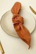 Салфетки из хлопка TouchableLinen 1 шт Светло терракотовый Хлопковые салфетки для сервировки стола 45х45 см - изображение 3