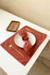 Салфетки из хлопка TouchableLinen 1 шт Терракотовый Хлопковые салфетки для сервировки стола 20х20 см - изображение 2
