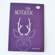 Блокнот В6 с цветными листами Profi Artbook Violet 128 страниц арт. 50292 - изображение 1