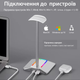 Підставка для навушників органайзер гарнітури з RGB-підсвічуванням та 2 портами USB New Bee NB-Z8 Silver - зображення 6