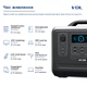 Зарядна станція VDL HS1200 / 1200 Вт / 960 Вт⋅год / LiFePO4 (B039-HS1200-EU) - зображення 3