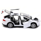 Машинка игровая автопром Tesla металл, 16, белый, свет, звук, двери открываются (6603) - изображение 7