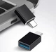 Перехідник TYPE-C->OTG (USB 3.0) для підключення флешки до телефону (556581676) Чорний - зображення 3