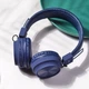 Беспроводные Bluetooth наушники Hoco W25 Promise (Bluetooth, AUX, A2DP, AVRCP, HSP и HFP) - Синий - изображение 1