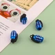 Набор колпачков на ниппель для автомобиля SUNROZ Caps Лимонка Blue/Silver 4 штуки (A-67336) - изображение 4