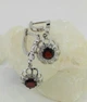 Серьги из серебра с гранатом и куб. цирконами 101346/18) - изображение 7
