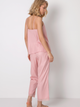 Піжама (майка + штани) Aruelle Noelle pajama long S Рожева (5903815468131) - зображення 2