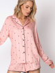 Піжама (сорочка + шорти) Aruelle Mona pajama short M Рожева (5904541435039) - зображення 1
