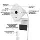Веб-камера Logitech Brio 300 White (960-001442) - изображение 6