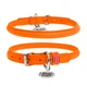 Ошейник для собак WAUDOG Glamour с QR паспортом круглый Orange (LKMTR_848582) - изображение 1