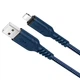 Кабель HOCO X59 USB to iP 2.4A, 1m, nylon, TPE connectors, Blue (6931474744883) - изображение 1