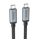 Кабель HOCO US05 USB4 HD high speed data cable Type-C to Type-C 100W 5A 2m Black - изображение 1
