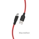 Зарядний кабель HOCO Plus Silicone X21 N Червоно-чорний USB-A - Micro-USB 12 Вт 1 м 11042 - изображение 2