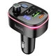 FM-трансмиттер Hoco E62 Fast PD20W+QC3.0 car BT FM transmitter Black - изображение 2