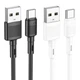 Кабель HOCO X83 USB для Type-C 3A, 1m, PVC, PVC connectors, White - изображение 4