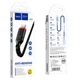 Кабель HOCO X59 USB to iP 2.4A, 1m, nylon, TPE connectors, Black (6931474744869) - изображение 5