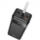 Внешний аккумулятор (павербанк) Hoco Power bank J86B 60000mAh QC3.0 PD22,5W black - изображение 3